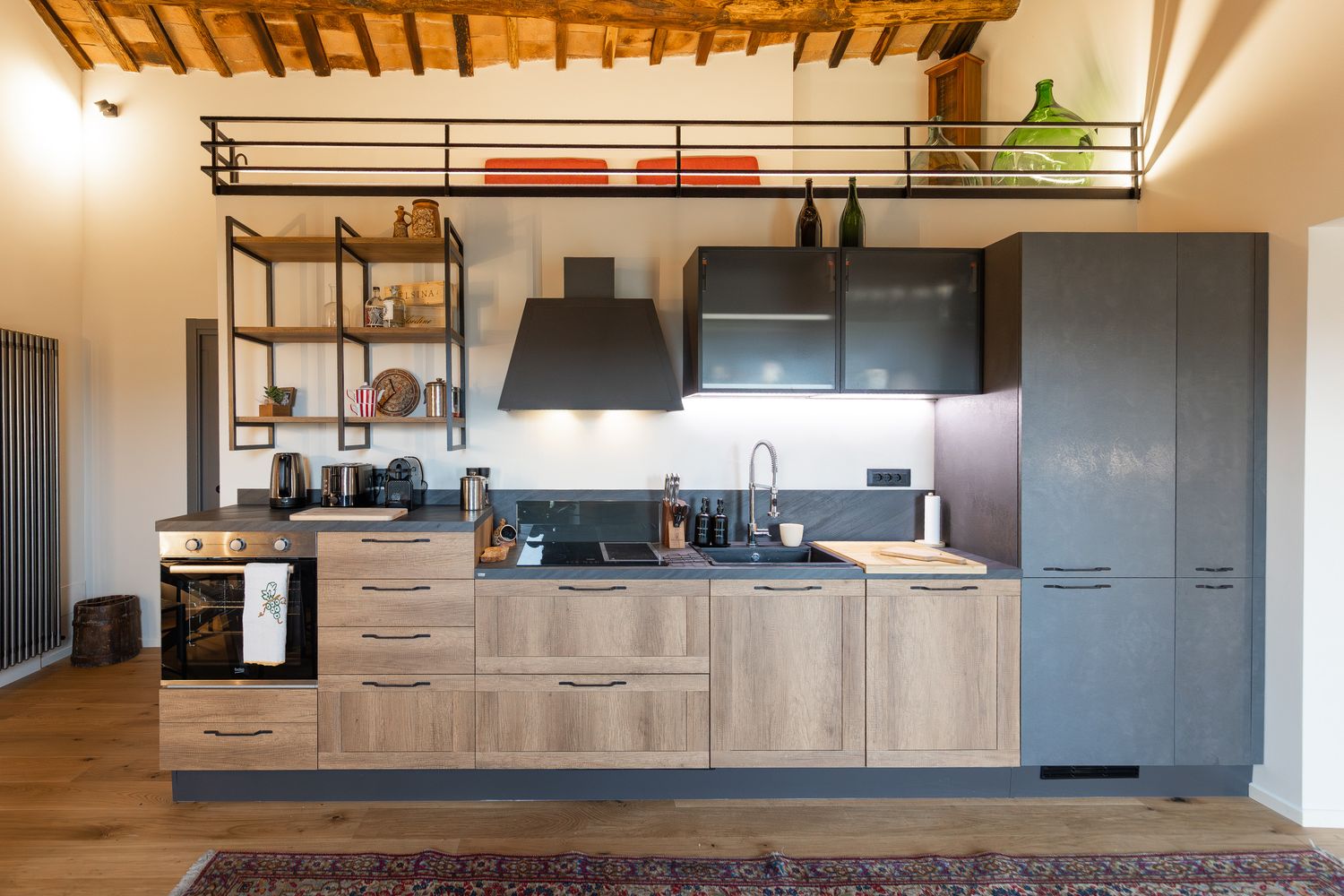 Kitchen inside one of the Giobbs House apartments